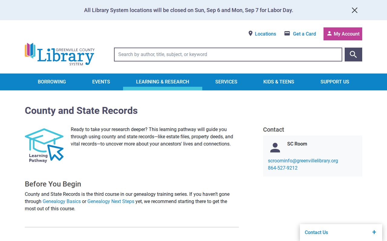 Wade Hampton city directory research through Greenville County and state records collections