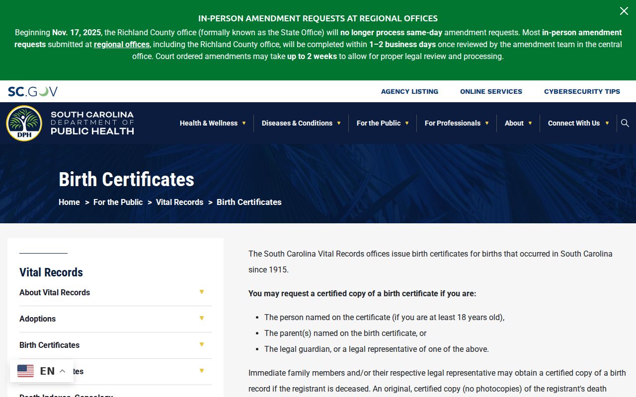 Wade Hampton resident lookup and South Carolina birth certificate access